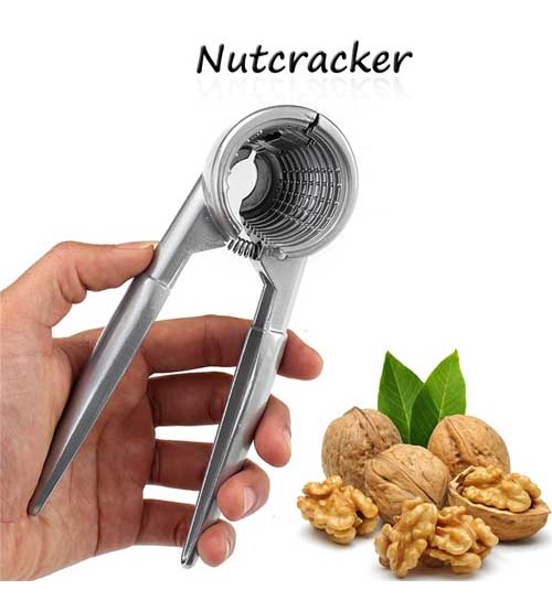 Quick Walnut Cracker Nutcracker Aluminum Alloy Sheller Nut Opener Kitchen Plier